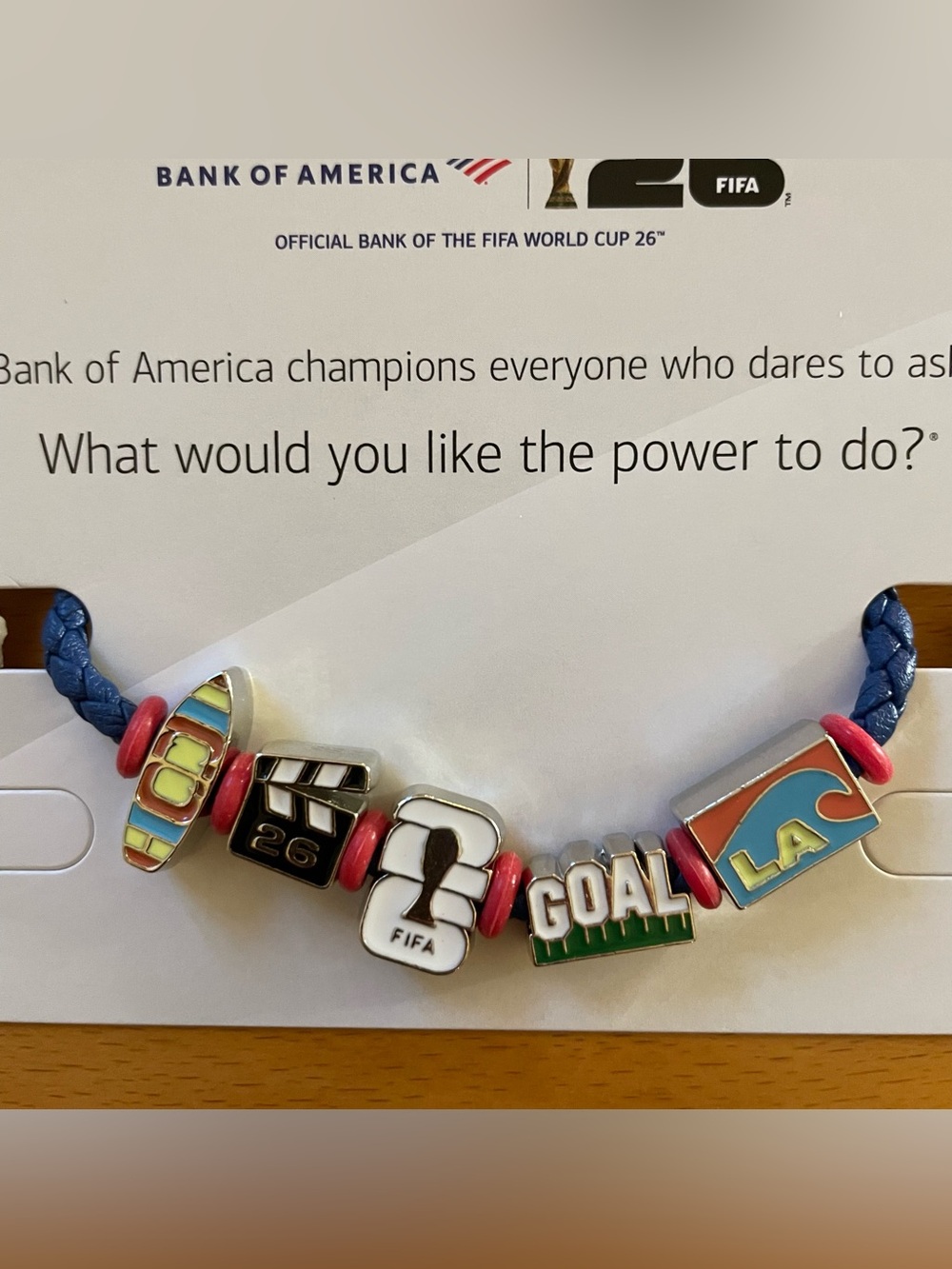LOS ANGELES Rare FIFA World Cup 2026 Charm Bracelet Limited Edition Soccer House